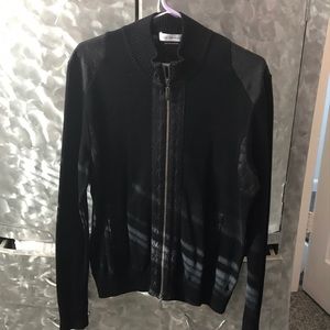 Men's VERSACE black zip up size medium